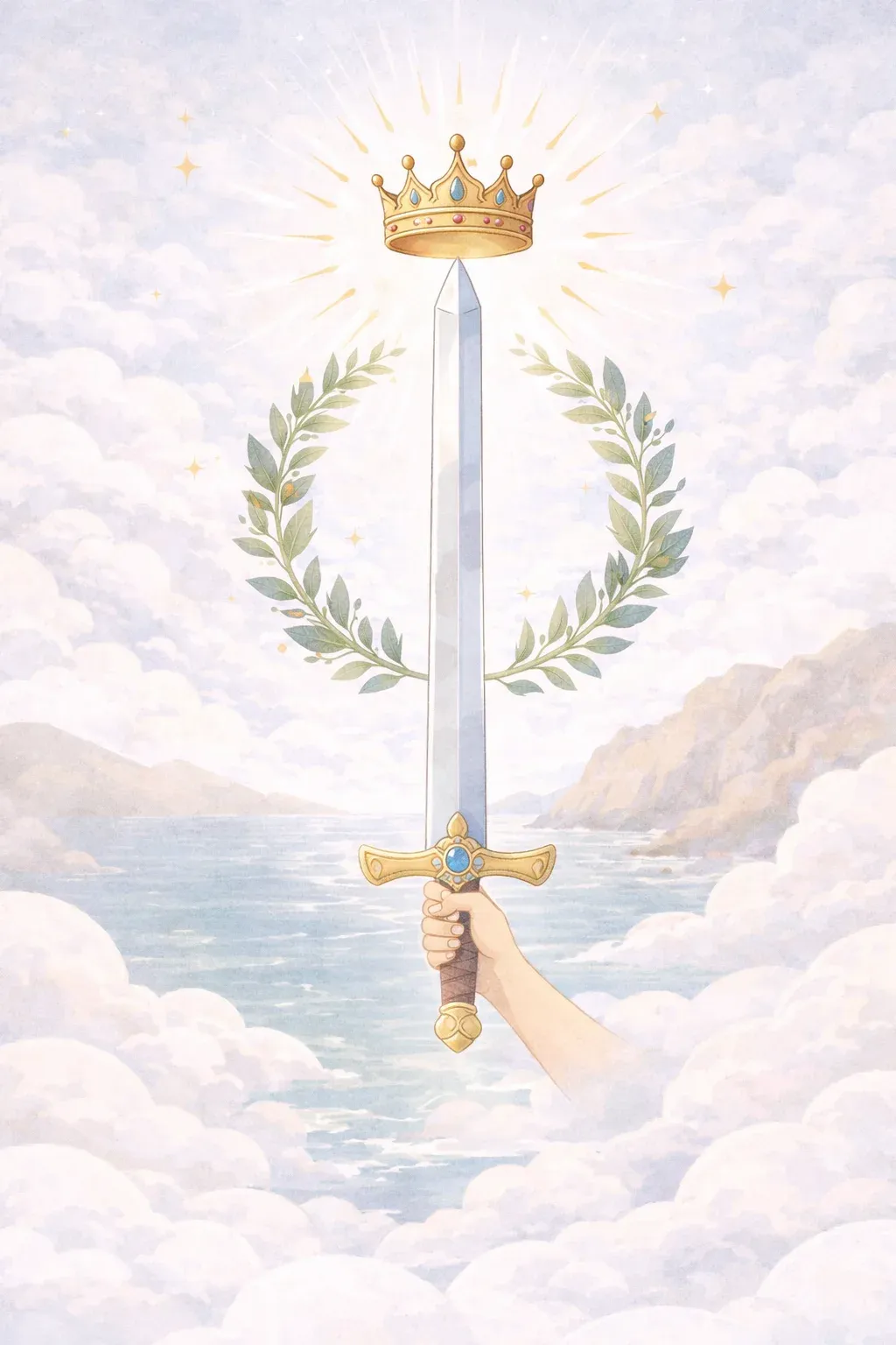 Ace of Swords tarot card artwork