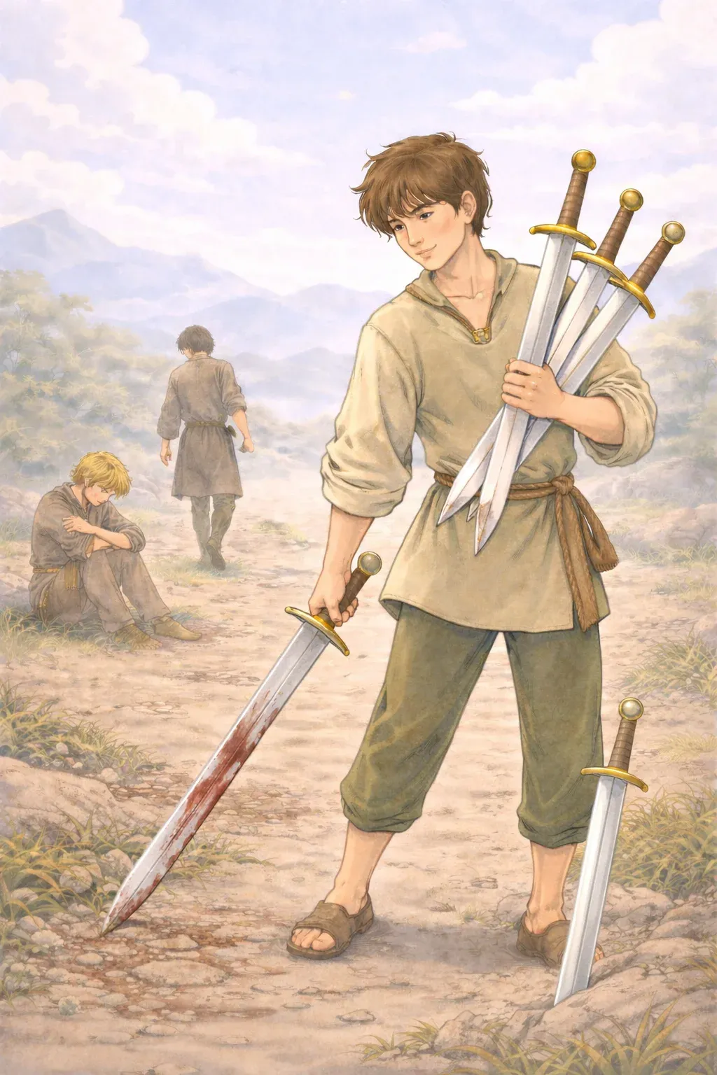 Five of Swords tarot card artwork