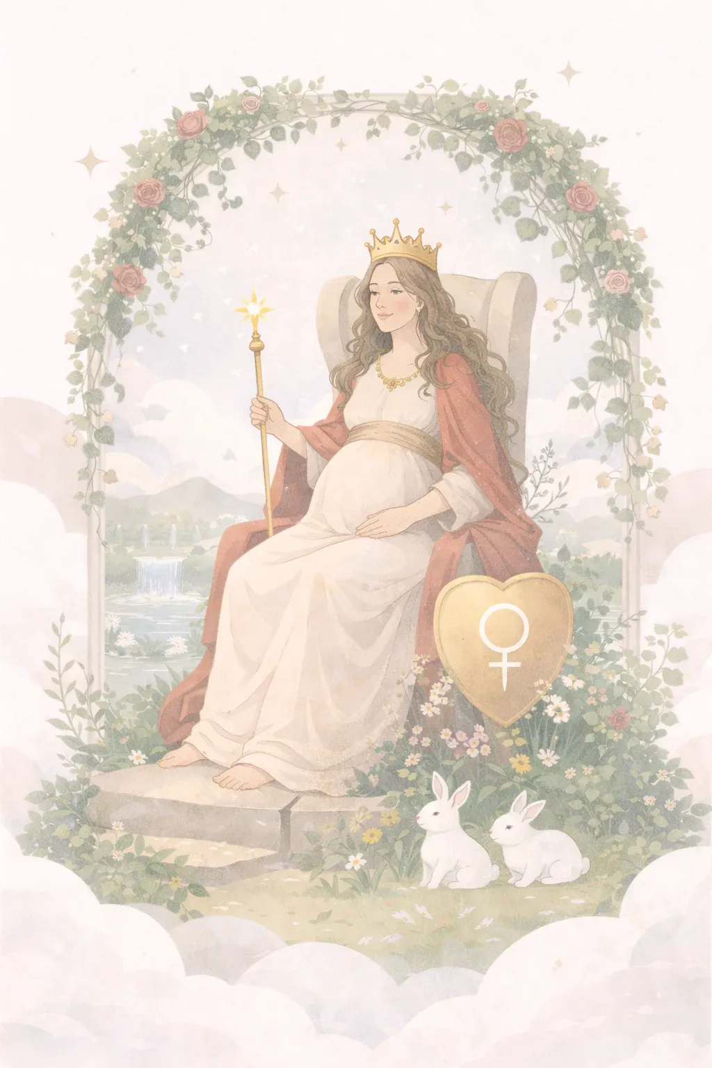 The Empress tarot card artwork