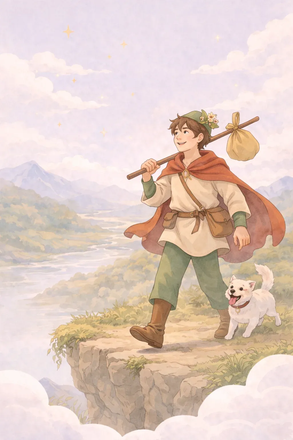 The Fool tarot card artwork