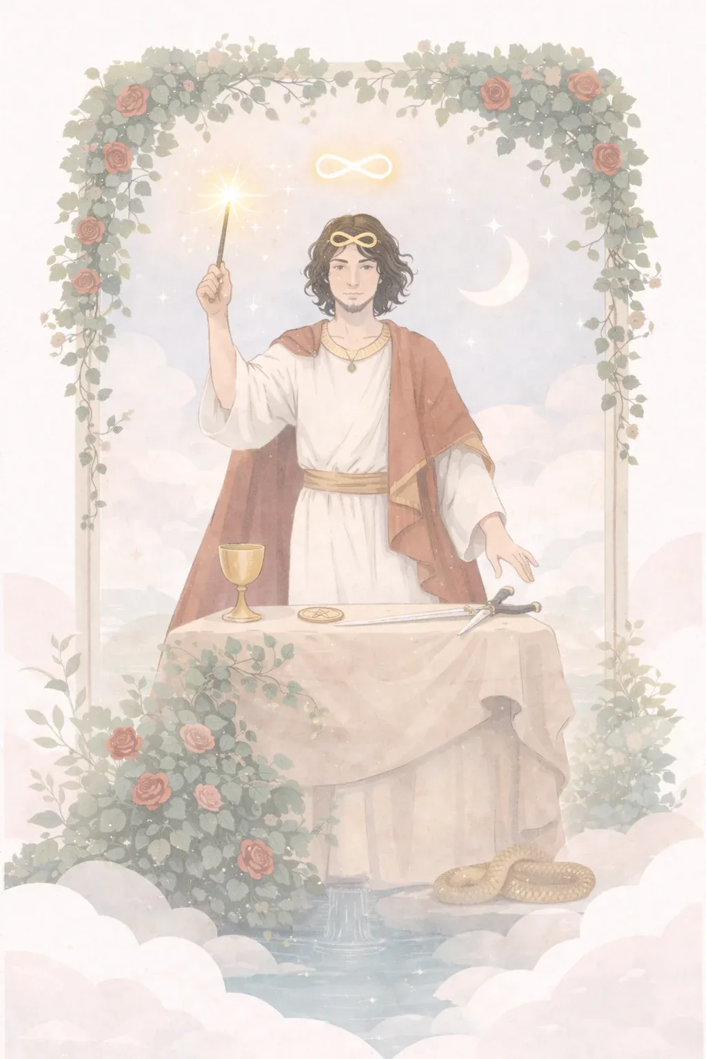 The Magician tarot card artwork